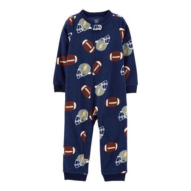 Fleece footless hot sale pajamas