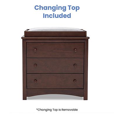 Delta Children Perry 3-Drawer Dresser with Changing Top