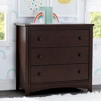 Delta Children Perry 3 Drawer Dresser with Changing Top