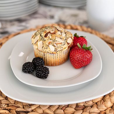 10 Strawberry Street Simply White 16-pc. Square Dinnerware Set