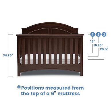 Delta Children Perry 6-in-1 Convertible Crib