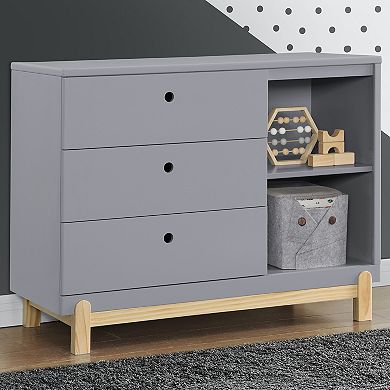 Delta Children Poppy 3 Drawer Dresser with Cubbies