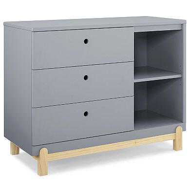 Delta Children Poppy 3 Drawer Dresser with Cubbies