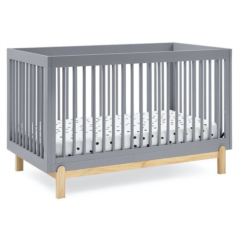 Delta Children Poppy 4-in-1 Convertible Crib, Grey
