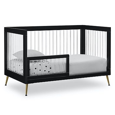 Delta Children Sloane 4-in-1 Acrylic Convertible Crib with Included Conversion Rails