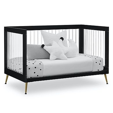Delta Children Sloane 4-in-1 Acrylic Convertible Crib with Included Conversion Rails