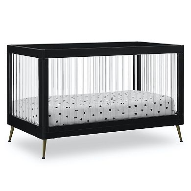 Delta Children Sloane 4-in-1 Acrylic Convertible Crib with Included Conversion Rails