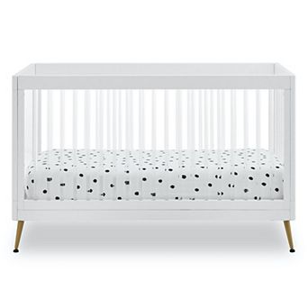Delta Children Sloane 4-in-1 Acrylic Convertible Crib with Included Conversion Rails