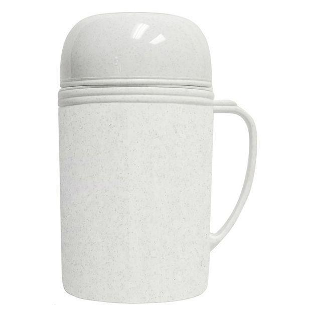 Brentwood Glass VacuumFoam Insulated Food Thermos 33 Oz White - Office Depot