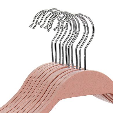 Elama Home 20 Piece Biodegradable Coat Hangers in Pink