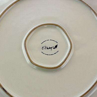 Elama Caribean Tide 16 Piece Luxurious Stoneware Dinnerware with Complete Setting for 4
