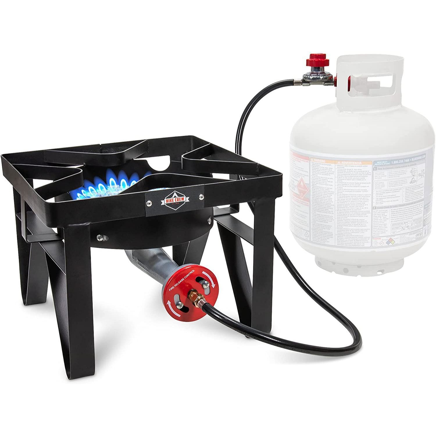 Hike Crew 2-in-1 Gas Camping Stove, Portable Grill & Camp Stove, Propane  Burner