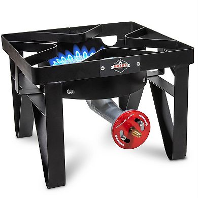 Hike Crew 220,000 BTU Single Burner Portable Gas Stove with Flame Air Control & Adjustable Hose