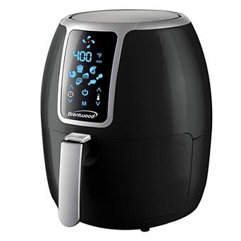 Brentwood Small 1400 watt 4-qt Electric Digital Air Fryer with Temperature Control in Black