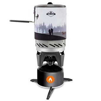 Hike Crew Portable Stove Top & Cooking System With 1L Pot, Compact Cooktop for Camping