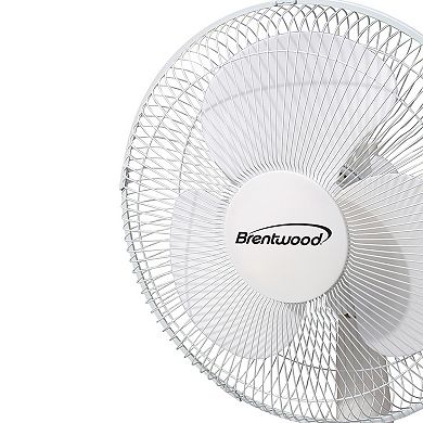 Kool Zone 12" Oscillating Desk Fan- White