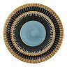 Elama Tavilla 16 Piece Round Stoneware Dinnerware Set in Multi Color