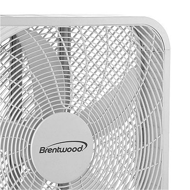 Kool Zone 20in Box Fan in White