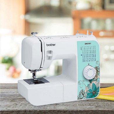 Brother Electric Sewing Machine with 37 Built-In Stitches and  Automatic Threading