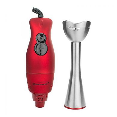 Brentwood 2-SPEED HAND BLENDER - RED Soft Grip Handle