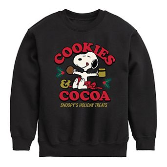 Boys 8-20 Peanuts Cookies Cocoa Fleece Sweatshirt