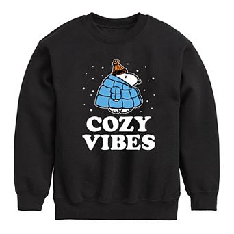 Boys 8-20 Peanuts Cozy Vibes Snoopy Fleece Sweatshirt