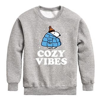 Boys 8-20 Peanuts Cozy Vibes Snoopy Fleece Sweatshirt