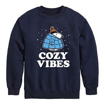 Boys 8-20 Peanuts Cozy Vibes Snoopy Fleece Sweatshirt