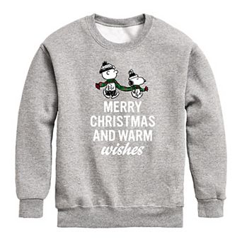 Boys 8-20 Peanuts Merry Christmas Fleece Sweatshirt