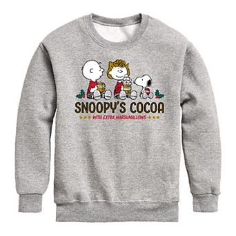 Boys 8-20 Peanuts Snoopys Cocoa Fleece Sweatshirt