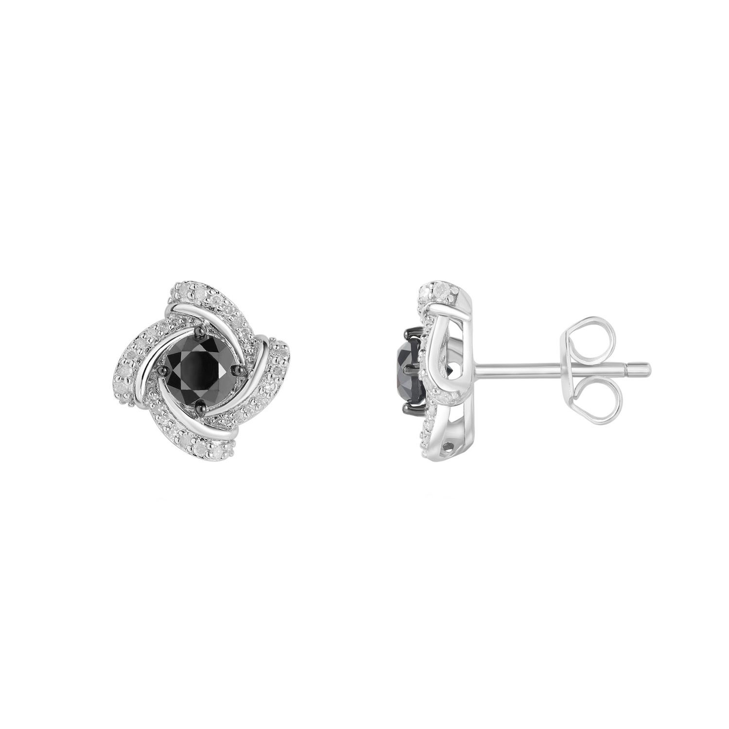 Kohls black diamond on sale earrings