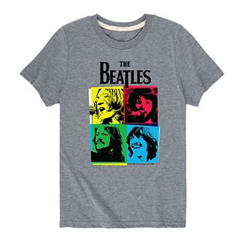 Boys 8-20 The Beatles Colorful Grid Graphic Tee