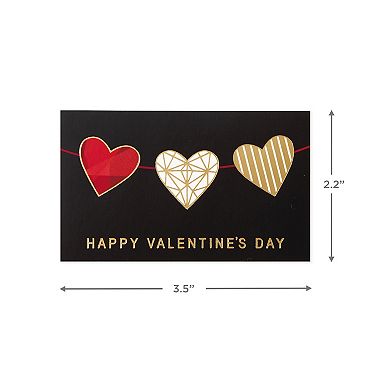 Hallmark Mini Valentines Day Cards Assortment - Foil Hearts Galentines Day Cards Pack - 18 Cards with Envelopes
