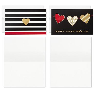 Hallmark Mini Valentines Day Cards Assortment - Foil Hearts Galentines Day Cards Pack - 18 Cards with Envelopes