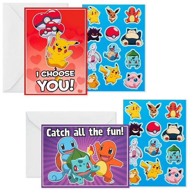 pokemon valentines cards walmart Amazon.com: ColorBoxCrate Pokemon Valentines Day Cards for School Classroom  Exchange, Valentine I Choose You 10 Pack, : Office Products