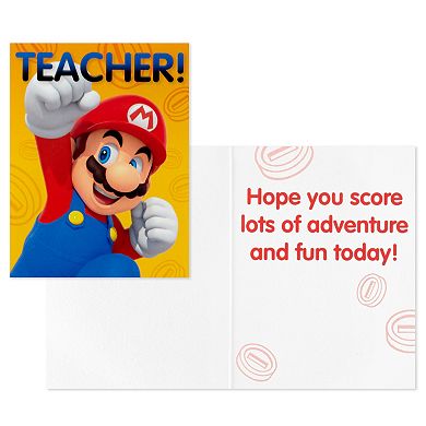 Hallmark Valentines Day Cards for Kids and Mailbox for Classroom Exchange - Super Mario Bros