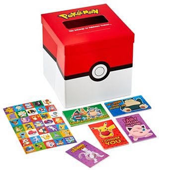 Hallmark Valentines Day Cards for Kids and Mailbox for Classroom Exchange - Pokémon