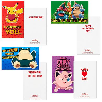 Hallmark Valentines Day Cards for Kids and Mailbox for Classroom Exchange - Pokémon