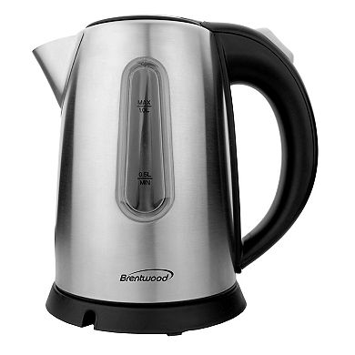 Brentwood 1 Liter Stainless Steel Cordless Electric Kettle