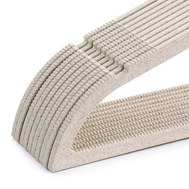 Elama Home 20 Piece Biodegradable Coat Hangers in Wheat