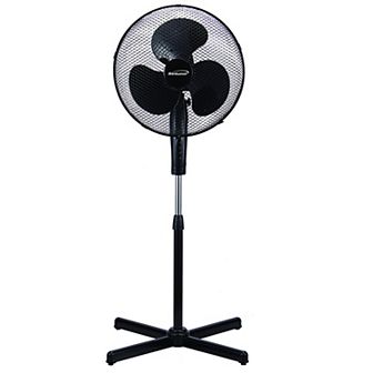 Kool Zone 16 in Oscillating Fan in Black