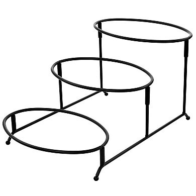 Elama 3 Tier Oval Plate Porcelain Serveware Set
