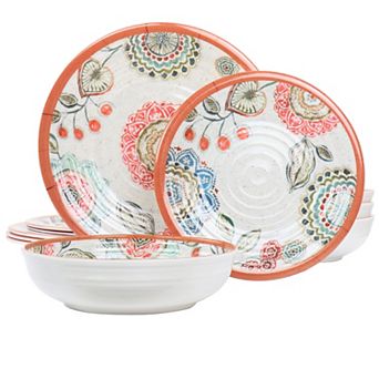 Elama Ester 12 pc Melamine Dinnerware Set