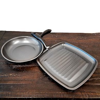 Gibson Westleton 2 piece Cookware Set Black