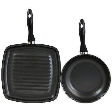 Gibson Westleton 2 piece Cookware Set Black