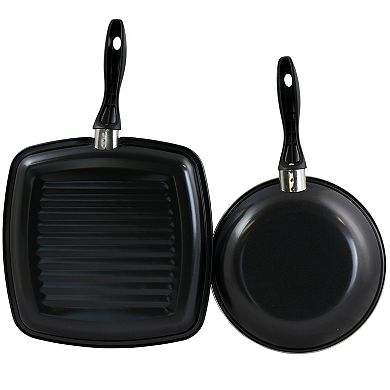 Gibson Westleton 2 piece Cookware Set Black