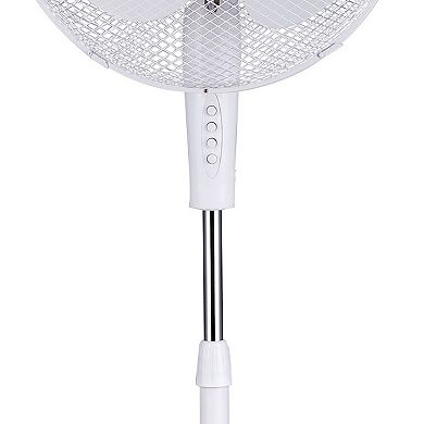 Kool Zone 16in Oscillating Fan in White