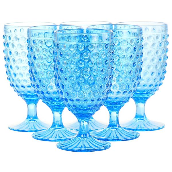 Greenline Goods Hobnail Drinking Glasses - Clear 12 oz Thick
