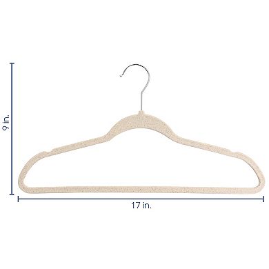 Elama Home 30 Piece Biodegradable Suit Hangers in Wheat