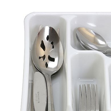 Gibson Everyday Basic Living Aston 45 Piece Flatware Set with Plastic Tray